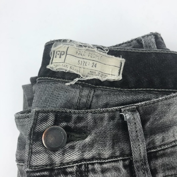 Free People Lost Love Frosted Lace Up Skinny Jeans - Picture 7 of 8